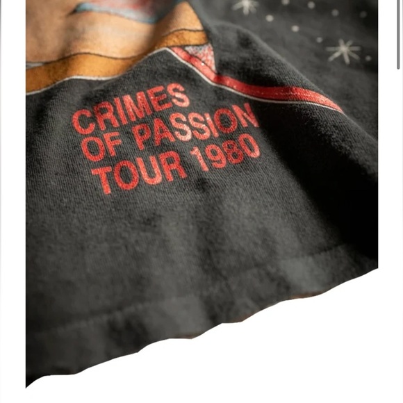 Madeworn Pat Benatar Crimes of Passion Cropped Tee - Picture 7 of 16